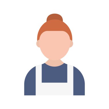 Hizmetçi ikonu vektör görüntüsü. Mobil uygulama web uygulaması ve yazdırma ortamı için uygundur.