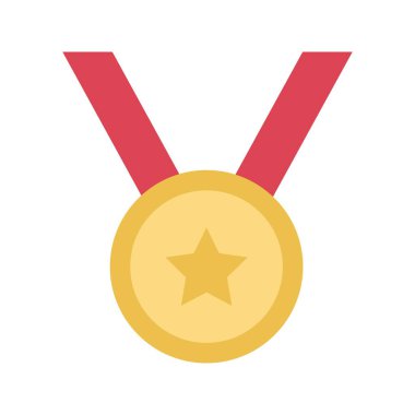 Madalya ikonu vektör görüntüsü. Mobil uygulama web uygulaması ve yazdırma ortamı için uygundur.