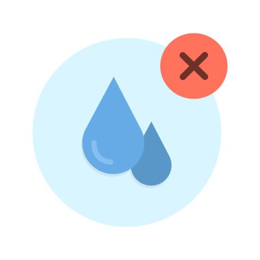 Su ikonu vektör görüntüsü yok. Mobil uygulama web uygulaması ve yazdırma ortamı için uygundur.