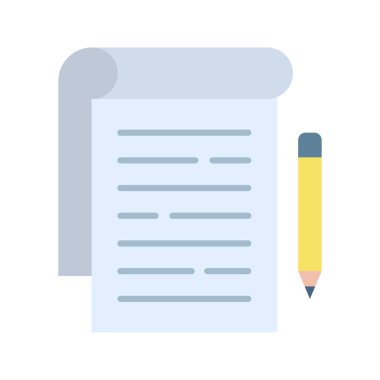 Not simgesi vektör görüntüsü. Mobil uygulama web uygulaması ve yazdırma ortamı için uygundur.