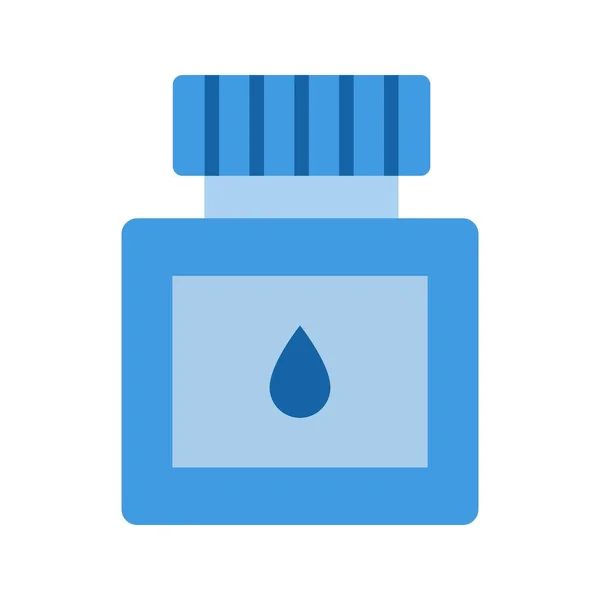 Bläck Flaska Ikon Vektor Bild Lämplig För Mobil Applikation Webbapplikation — Stock vektor