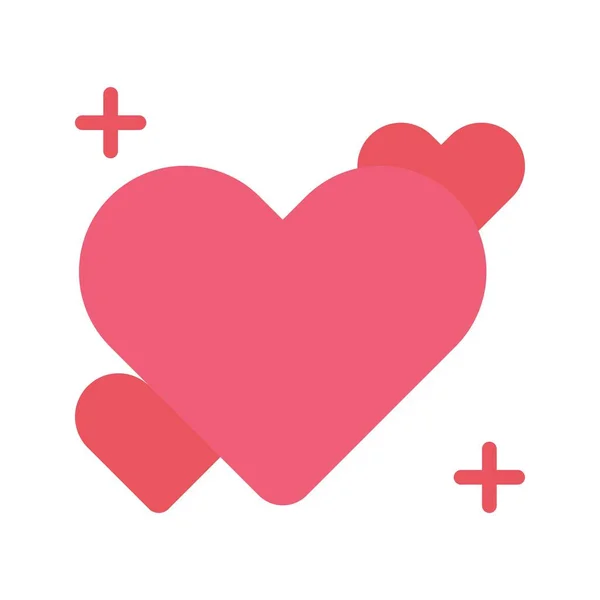 Icono Amor Imagen Vectorial Adecuado Para Aplicaciones Móviles Aplicación Web — Archivo Imágenes Vectoriales
