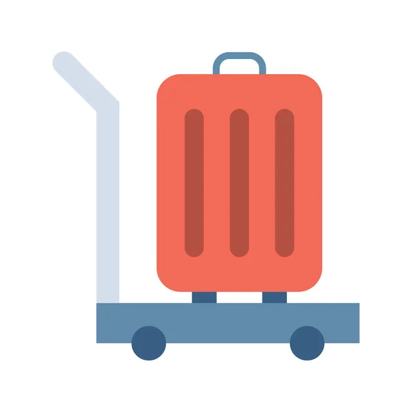 行李车图标矢量图像 适用于移动应用网络应用及印刷媒体 — 图库矢量图片