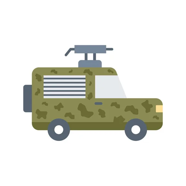 军用吉普图标矢量图像 适用于移动应用网络应用及印刷媒体 — 图库矢量图片