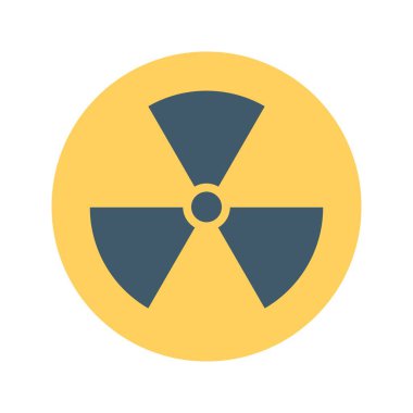 Radyasyon İşareti ikon vektör görüntüsü. Mobil uygulama web uygulaması ve yazdırma ortamı için uygundur.
