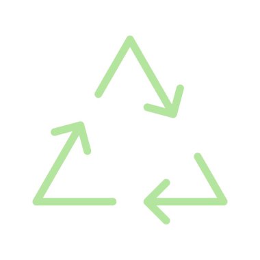 Simge vektör görüntüsünü geri dönüştür. Mobil uygulama web uygulaması ve yazdırma ortamı için uygundur.