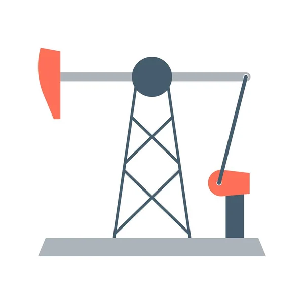 Pump Jack Symbolvektorbild Geeignet Für Mobile Applikationen Und Printmedien — Stockvektor