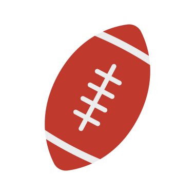 Rugby Ball ikon vektör görüntüsü. Mobil uygulama web uygulaması ve yazdırma ortamı için uygundur.
