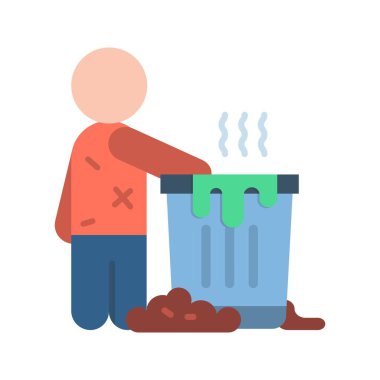 Leşçi simgesi vektör görüntüsü. Mobil uygulama web uygulaması ve yazdırma ortamı için uygundur.