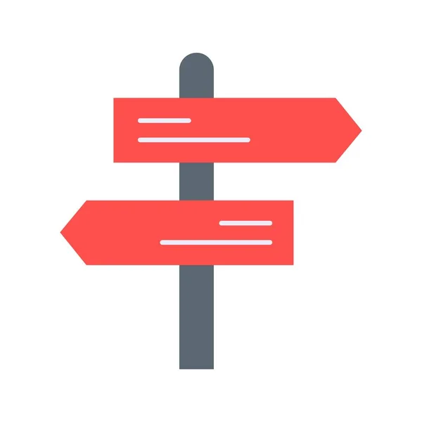Road Sign Icono Imagen Vectorial Adecuado Para Aplicaciones Móviles Aplicación — Vector de stock
