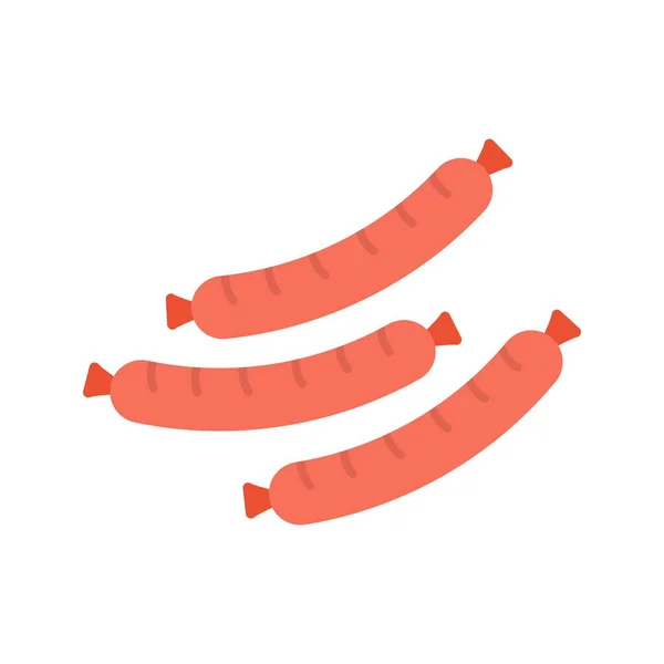 Sausages Icon Vector Image Suitable Mobile Application Web Application Print — Stock Vector