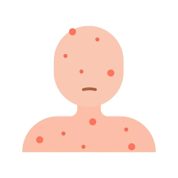 Skin Disease Icon Vector Image Suitable Mobile Application Web Application — Stock Vector
