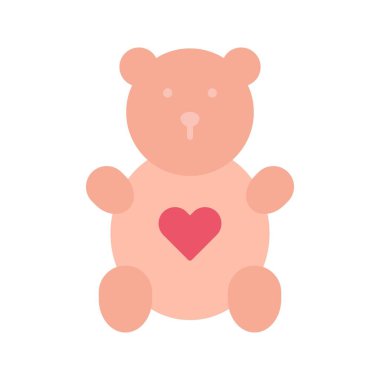 Teddy Bear ikon vektör görüntüsü. Mobil uygulama web uygulaması ve yazdırma ortamı için uygundur.