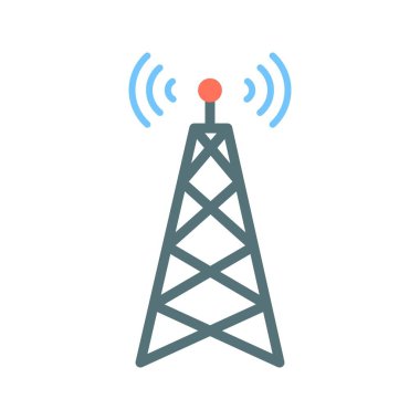 Telekomünikasyon ikon vektör görüntüsü. Mobil uygulama web uygulaması ve yazdırma ortamı için uygundur.
