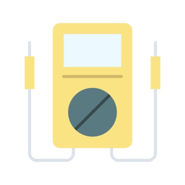 Voltmetre ikon vektör görüntüsü. Mobil uygulama web uygulaması ve yazdırma ortamı için uygundur.