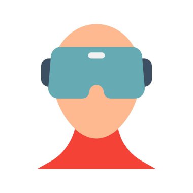 Vr Gözlük simgesi vektör görüntüsü. Mobil uygulama web uygulaması ve yazdırma ortamı için uygundur.