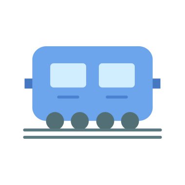 Vagon simgesi vektör görüntüsü. Mobil uygulama web uygulaması ve yazdırma ortamı için uygundur.