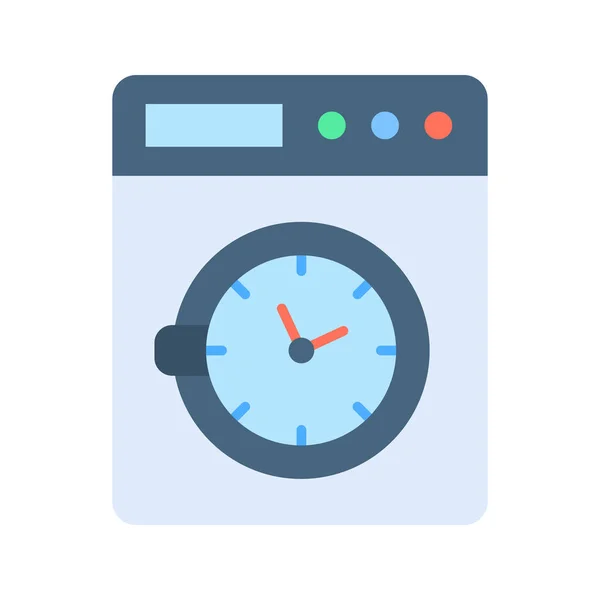 Zeitsymbol Vektorbild Geeignet Für Mobile Applikationen Und Printmedien — Stockvektor