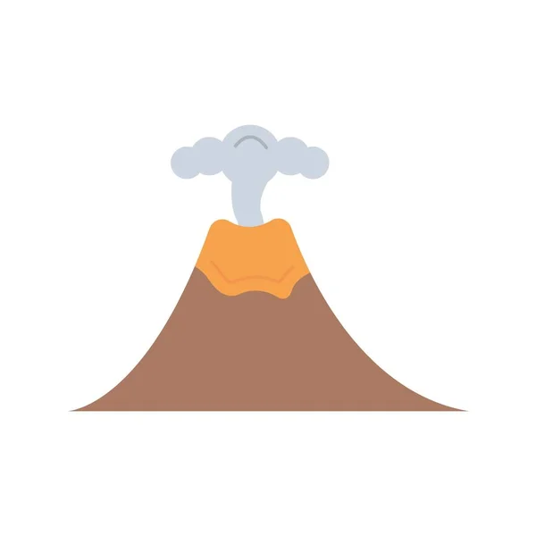 火山アイコンベクトル画像 モバイルアプリケーションのWebアプリケーションと印刷メディアに適しています — ストックベクタ