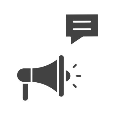 Reklam simgesi vektör görüntüsü. Mobil uygulama web uygulaması ve yazdırma ortamı için uygundur.