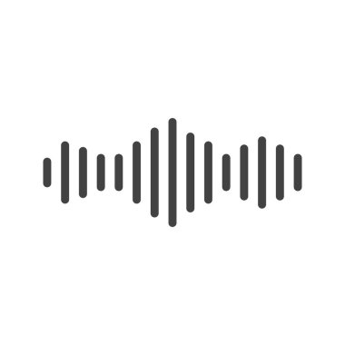 Ses simgesi vektör görüntüsü. Mobil uygulama web uygulaması ve yazdırma ortamı için uygundur.