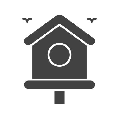 Bird House ikon vektör görüntüsü. Mobil uygulama web uygulaması ve yazdırma ortamı için uygundur.