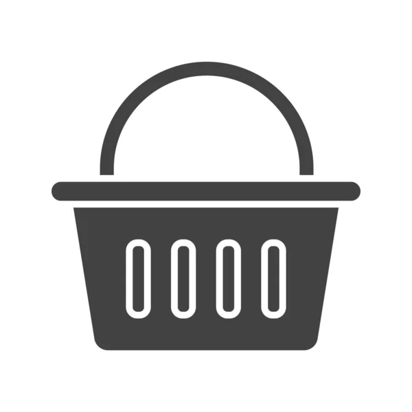 Basket Icon Vector Image Suitable Mobile Application Web Application Print — Stock Vector