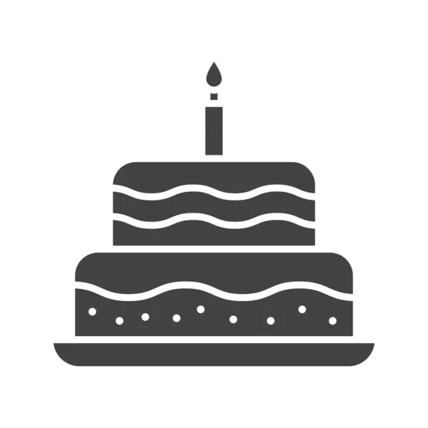Geburtstag Symbolvektorbild Geeignet Für Mobile Applikationen Und Printmedien — Stockvektor