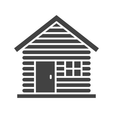 Kabin ikonu vektör görüntüsü. Mobil uygulama web uygulaması ve yazdırma ortamı için uygundur.