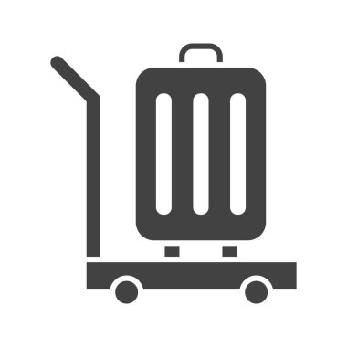 Cart simgesi vektör görüntüsü. Mobil uygulama web uygulaması ve yazdırma ortamı için uygundur.