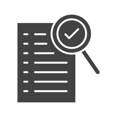 Simge vektör görüntüsü kontrol ediliyor. Mobil uygulama web uygulaması ve yazdırma ortamı için uygundur.