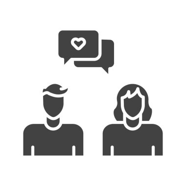 İletişim simgesi vektör görüntüsü. Mobil uygulama web uygulaması ve yazdırma ortamı için uygundur.