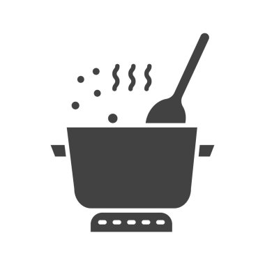 Simge vektör görüntüsü pişiriliyor. Mobil uygulama web uygulaması ve yazdırma ortamı için uygundur.