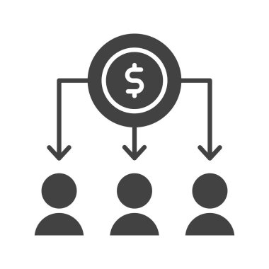 Kitle fonlaması ikon vektör imajı. Mobil uygulama web uygulaması ve yazdırma ortamı için uygundur.