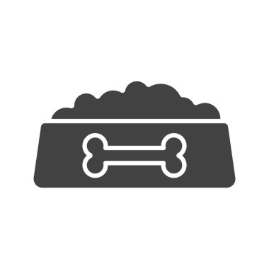 Köpek maması ikonu vektör görüntüsü. Mobil uygulama web uygulaması ve yazdırma ortamı için uygundur.