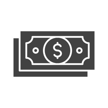 Dolar simgesi vektör görüntüsü. Mobil uygulama web uygulaması ve yazdırma ortamı için uygundur.