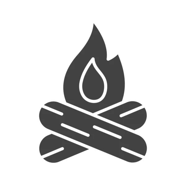 Obrázek Vektoru Ikony Bonfire Vhodné Pro Mobilní Aplikace Tisková Média — Stockový vektor