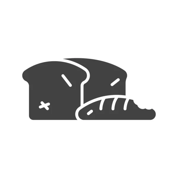 Векторное Изображение Иконки Хлеба Подходит Мобильных Приложений Веб Приложений Печатных — стоковый вектор