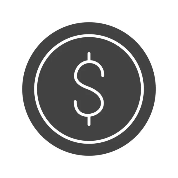 Coin Icon Vector Image Suitable Mobile Application Web Application Print — Stock Vector