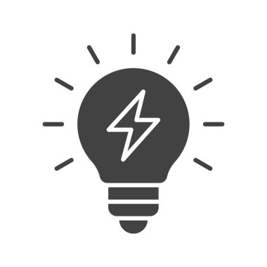 Enerji ikonu vektör görüntüsü. Mobil uygulama web uygulaması ve yazdırma ortamı için uygundur.