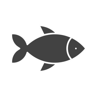 Balık ikonu vektör görüntüsü. Mobil uygulama web uygulaması ve yazdırma ortamı için uygundur.