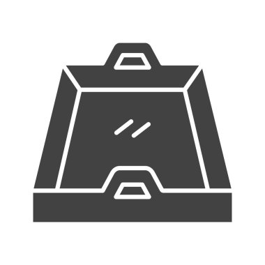 Yemek tepsisi ikon vektör görüntüsü. Mobil uygulama web uygulaması ve yazdırma ortamı için uygundur.