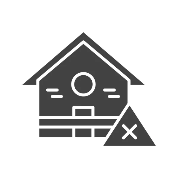 Symbolbild Für Die Zwangsräumung Geeignet Für Mobile Applikationen Und Printmedien — Stockvektor