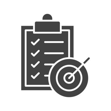 Hedef simge vektör görüntüsü. Mobil uygulama web uygulaması ve yazdırma ortamı için uygundur.