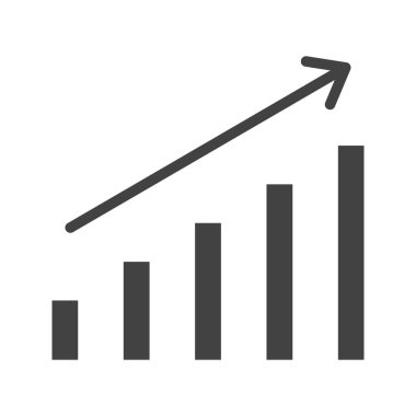 Büyüme simgesi vektör görüntüsü. Mobil uygulama web uygulaması ve yazdırma ortamı için uygundur.
