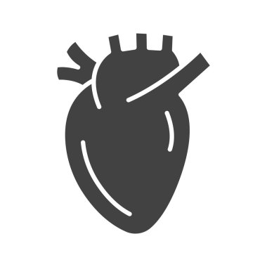 Kalp ikonu vektör görüntüsü. Mobil uygulama web uygulaması ve yazdırma ortamı için uygundur.