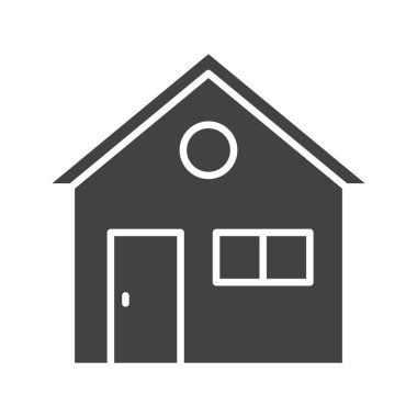 Ev simgesi vektör görüntüsü. Mobil uygulama web uygulaması ve yazdırma ortamı için uygundur.