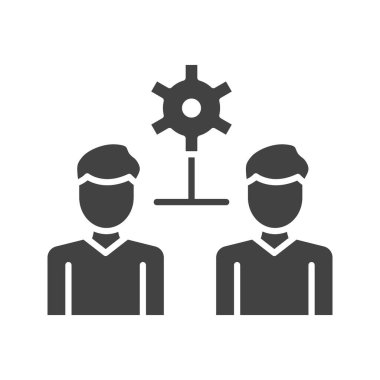 Kişiler arası ikon vektör görüntüsü. Mobil uygulama web uygulaması ve yazdırma ortamı için uygundur.