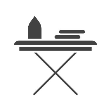 Demir Masa ikon vektör görüntüsü. Mobil uygulama web uygulaması ve yazdırma ortamı için uygundur.