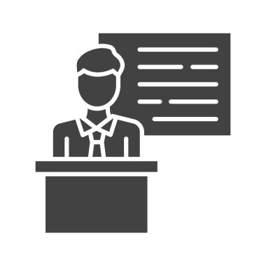 Ders simgesi vektör görüntüsü. Mobil uygulama web uygulaması ve yazdırma ortamı için uygundur.